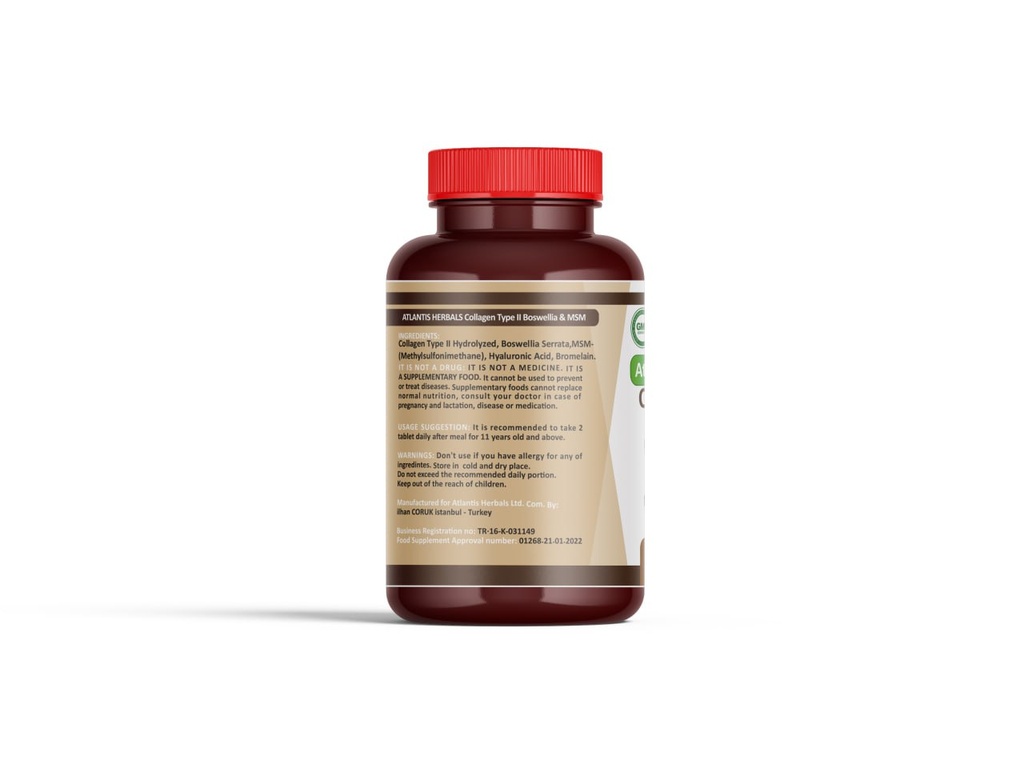 Collagen Type II, Hyaluronic Acid (60Tablets)